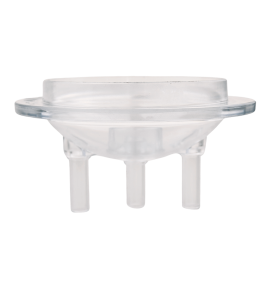 Tappo Bidone Milkline trasparente nudo 3 tubi - Ø 170 mm MHT