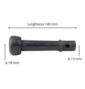 tettarella in gomma nera Spaggiari adattabile Alfa Laval codice 0-522