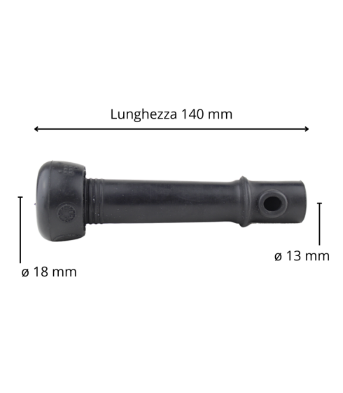 tettarella in gomma nera Spaggiari adattabile Alfa Laval codice 0-522