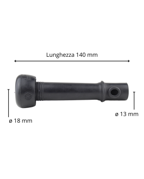 tettarella in gomma nera Spaggiari adattabile Alfa Laval codice 0-522