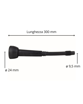 Tettarella Spaggiari adattabile Delaval 960000-01 con rinforzo a stella in gomma per bovini